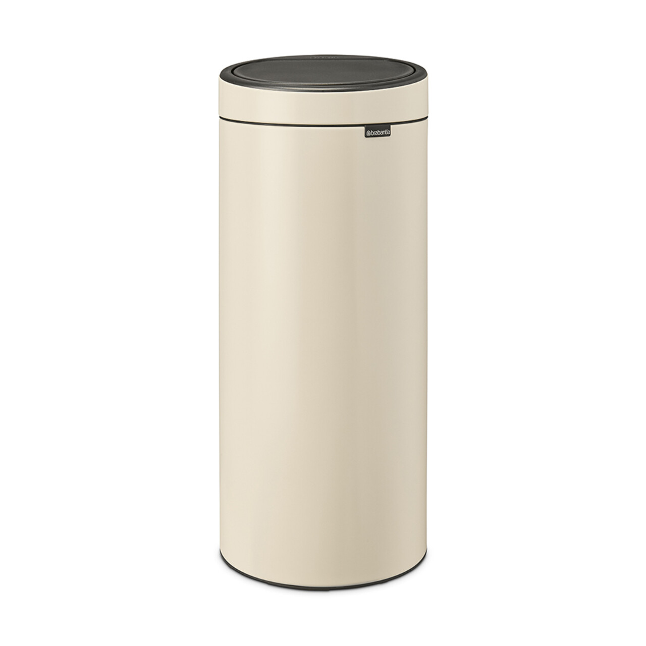 Cos de gunoi cu soft touch, Brabantia, Touch New, 30 L, 32x29.5x72 cm, otel, bej - imagine 7